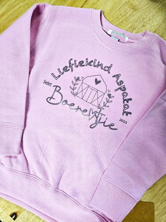 Pink Boerehartjie Toddler sweater