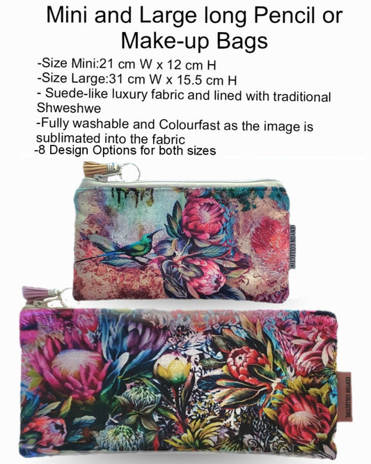 Make up pouch/pencil case 31x15.5cm