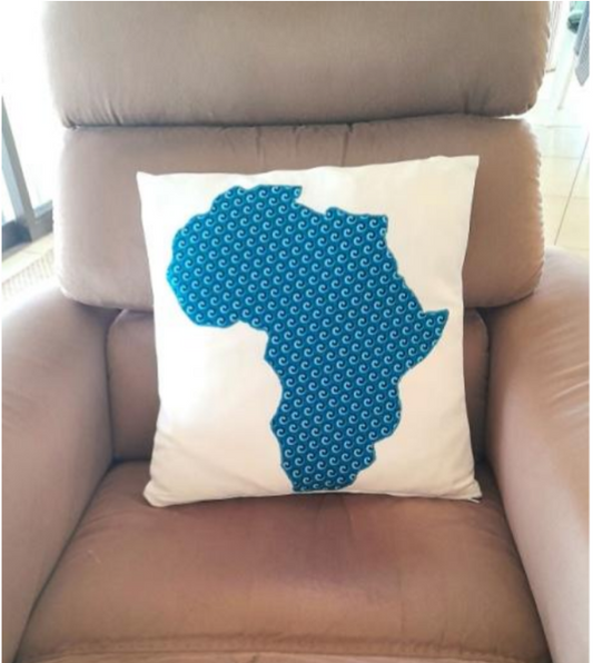 Cushion cover with Africa map