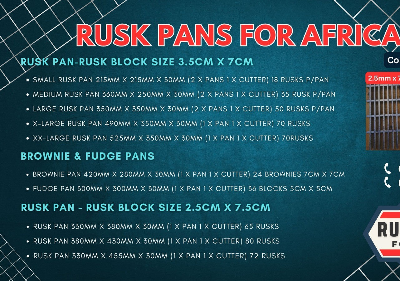 Rusk Pans for Africa