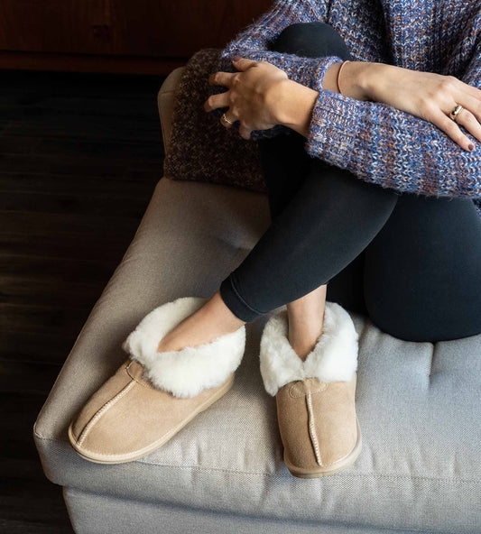 Marika - sheepskin slippers for women