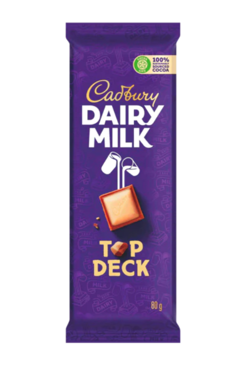 Cadbury Dairy Milk Top Deck, 80g