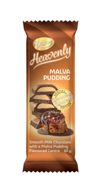 Beacon Heavenly Malva Pudding Chocolate Slab 80g